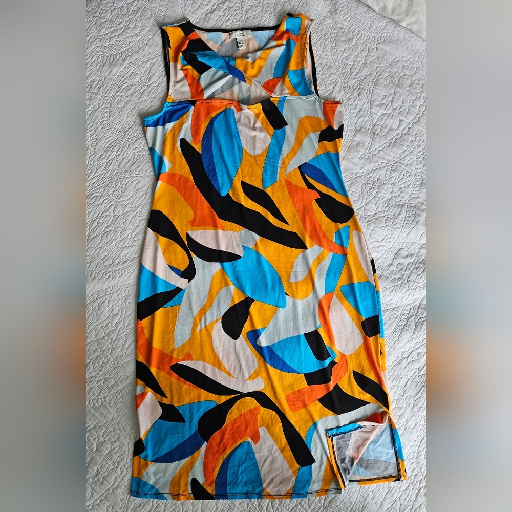 Halston Heritage Sleeveless Sundress, Med, EUC